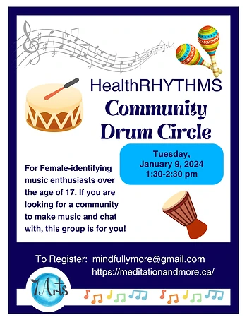 Poster for Commuity Drum Circle