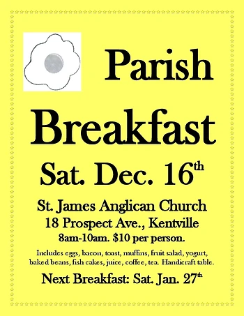 Poster for Parish Breakfast