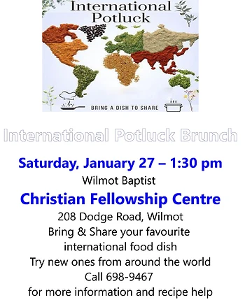 Poster for International Potluck