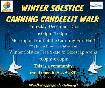 Poster for Winter Solstice Candlelit Walk
