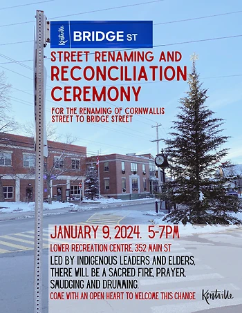 Poster for Reconciliation and Street Renaming