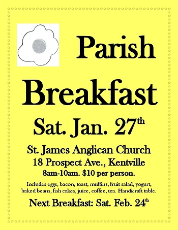 Poster for Parish Breakfast