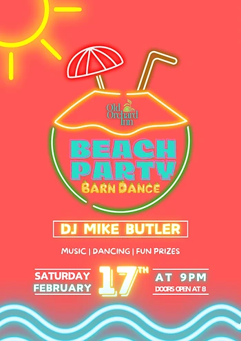 Poster for Beach Party Barn Dance
