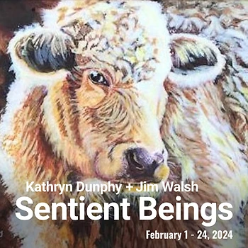 Poster for Exhibition-Sentient Beings, Kathryn Dunphy & Jim Walsh