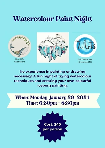 Poster for Watercolour Paint Night