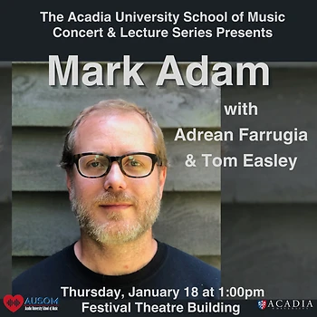 Poster for AUSOM Concerts - Mark Adam
