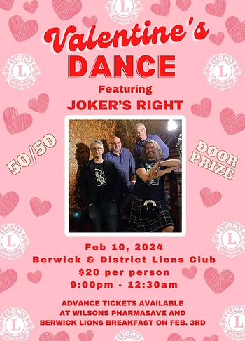 Poster for Valentine’s Dance