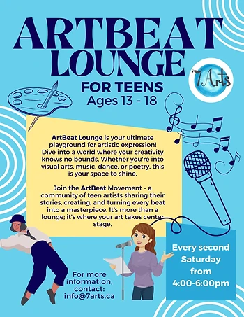 Poster for ArtBeat Lounge for Teens