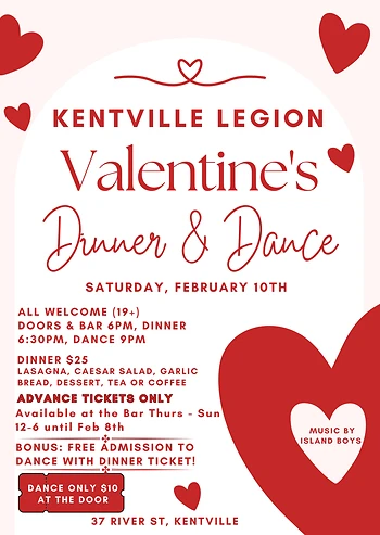 Poster for Valentine's Dinner & Dance