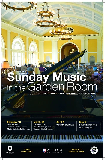 Poster for Guitar Duo in the Garden Room