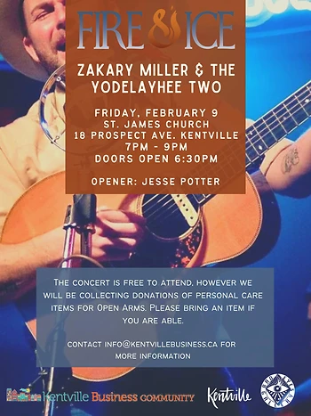 Poster for Fire & Ice w/ Zakary Miller & Jesse Potter