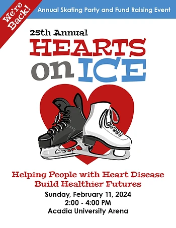 Poster for Hearts On Ice Family Event