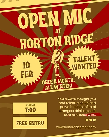 Poster for Open Mic Night