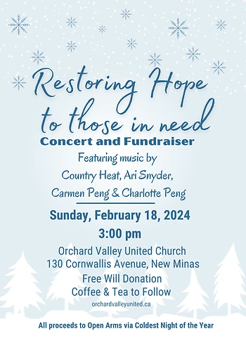 Poster for Benefit Concert