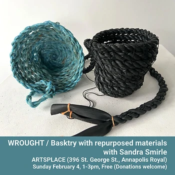 Poster for Wrought / Basketry with repurposed materials