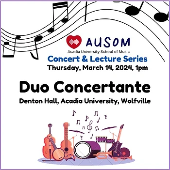 Poster for AUSOM Concerts - Duo Concertante