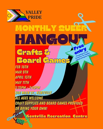 Poster for Queer Hangout