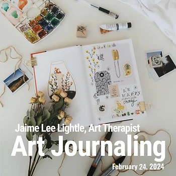Poster for Art Journaling with Jaime Lightle