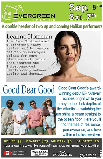Poster for A Double Header: Leanne Hoffman & Good Dear Good
