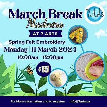 Poster for Spring Felt Embroidery