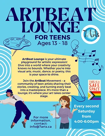 Poster for ArtBeat Lounge for Teens