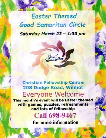 Poster for Good Samaritan Circle Social Group