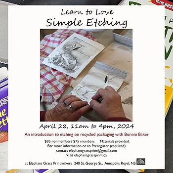 Poster for Learn to Love Simple Etching