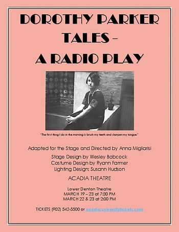 Poster for Dorothy Parker Tales - A Radio Play