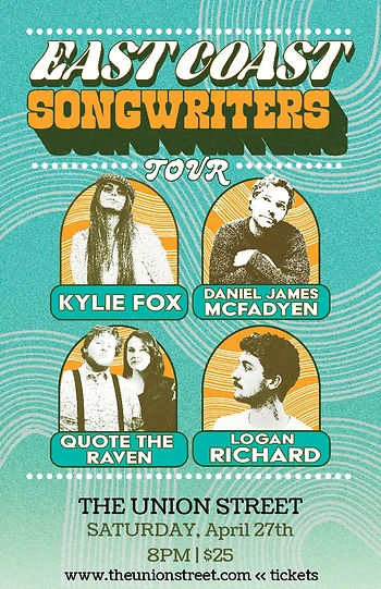Poster for East Coast Songwriters Tour