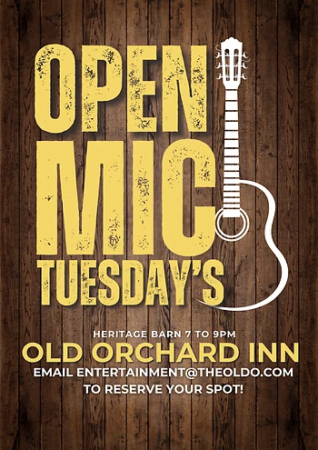 Poster for Open Mic in the Barn