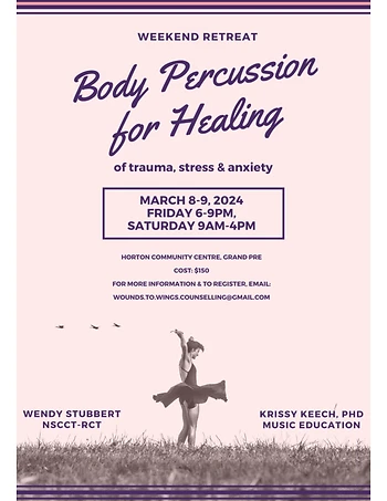 Poster for Body Percussion Retreat
