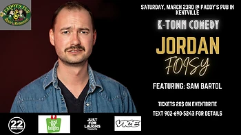 Poster for K-Town Comedy Presents: Jordan Foisy!