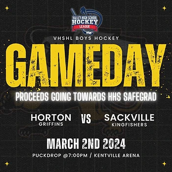 Poster for Hockey Game Fundraiser
