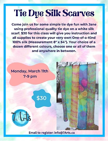 Poster for Tie Dye Silk Scarves