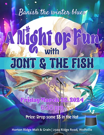 Poster for A Night of Fun with Jont & The Fish