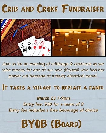 Poster for Crib & Croke Fundraiser