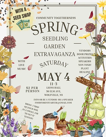 Poster for Spring Seedling Garden Extravaganza