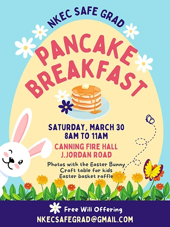Poster for Easter Pancake Breakfast