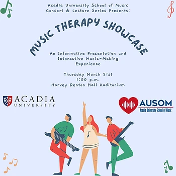 Poster for AUSOM Concerts - Music Therapy