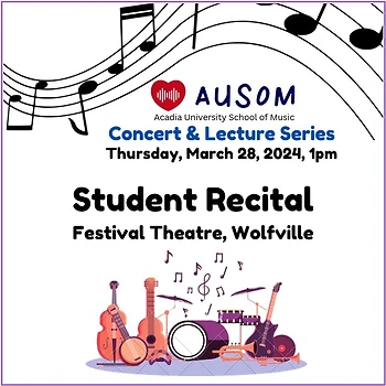 Poster for AUSOM Concerts - Student Recital