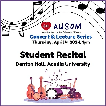 Poster for AUSOM Concerts - Student Recital