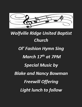 Poster for Ol' Fashion Hymn Sing