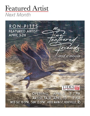 Poster for Artist Talk with Bird Photographer Ron Pitts