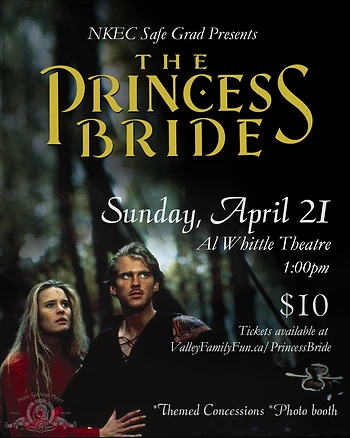 Poster for Princess Bride Family Screening