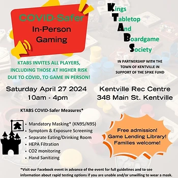 Poster for KTABS Covid-Safer Games Day