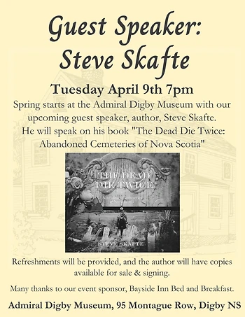 Poster for Guest Speaker, Author, Steve Skafte