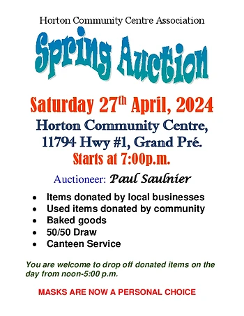 Poster for Spring Auction