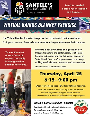 Poster for Virtual KAIROS Blanket Exercise