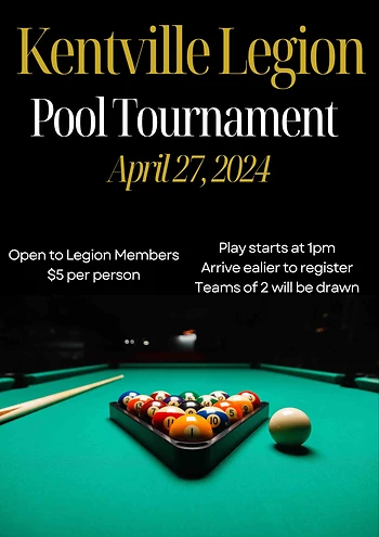 Poster for Pool tournament