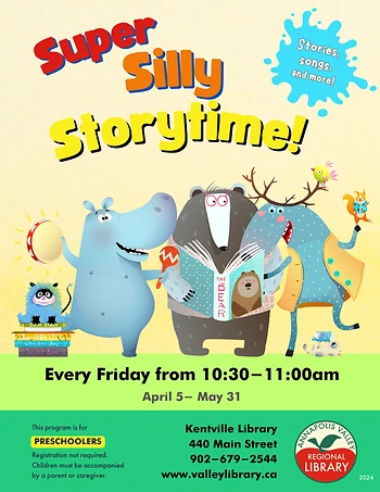 Poster for Super Silly Storytime